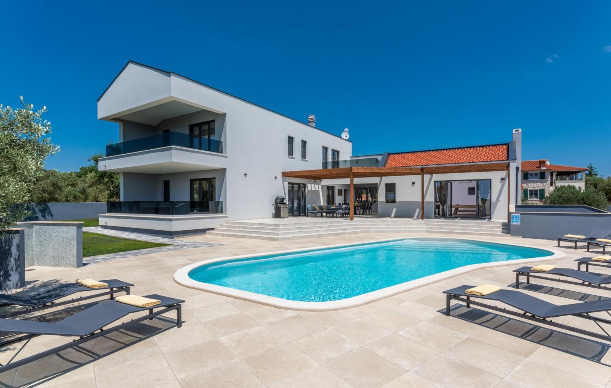 Villa Posidonia Near Pula With Sea View And Surrounded By Olive Trees กรินิตซา ภายนอก รูปภาพ