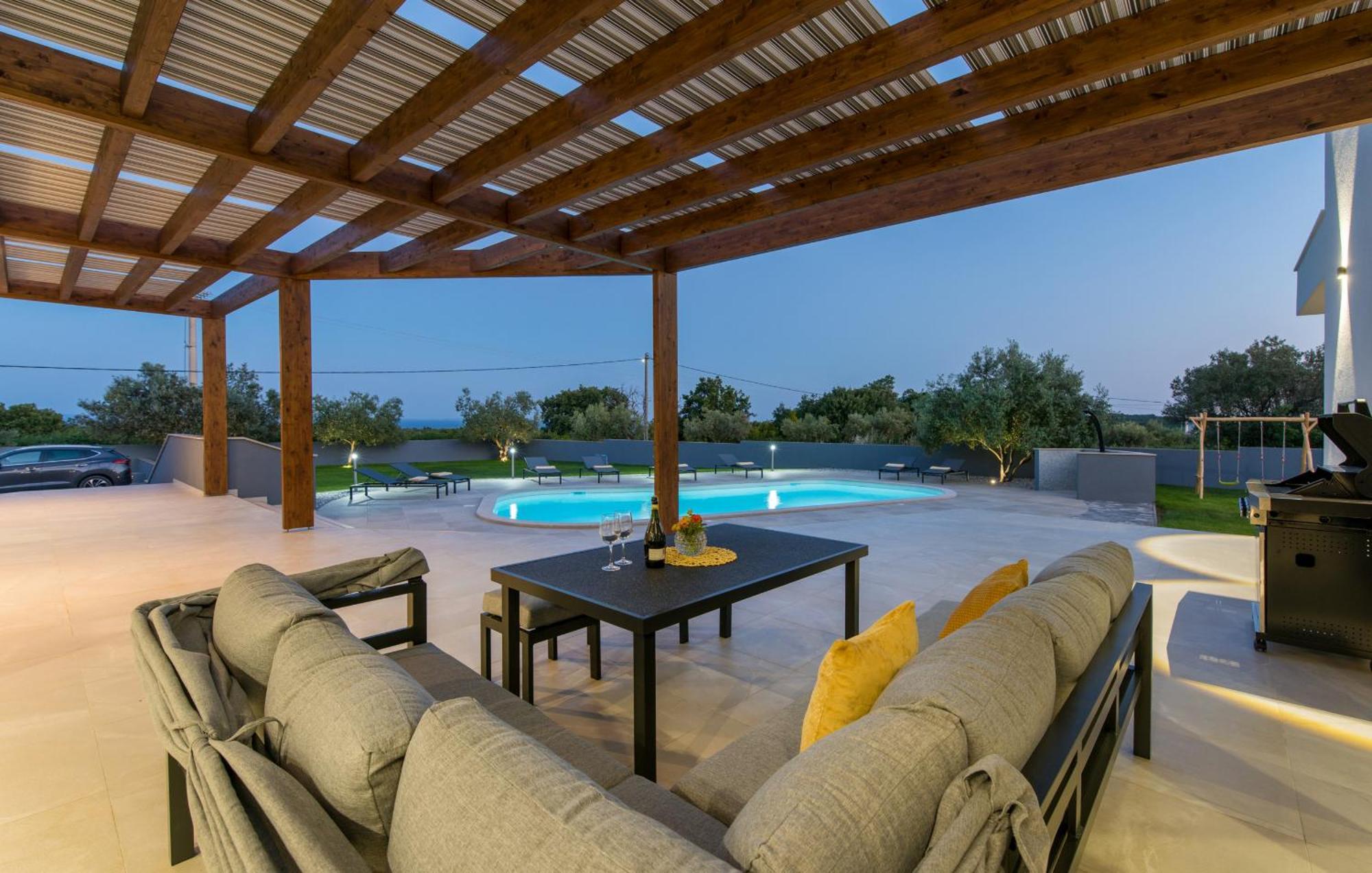 Villa Posidonia Near Pula With Sea View And Surrounded By Olive Trees กรินิตซา ภายนอก รูปภาพ