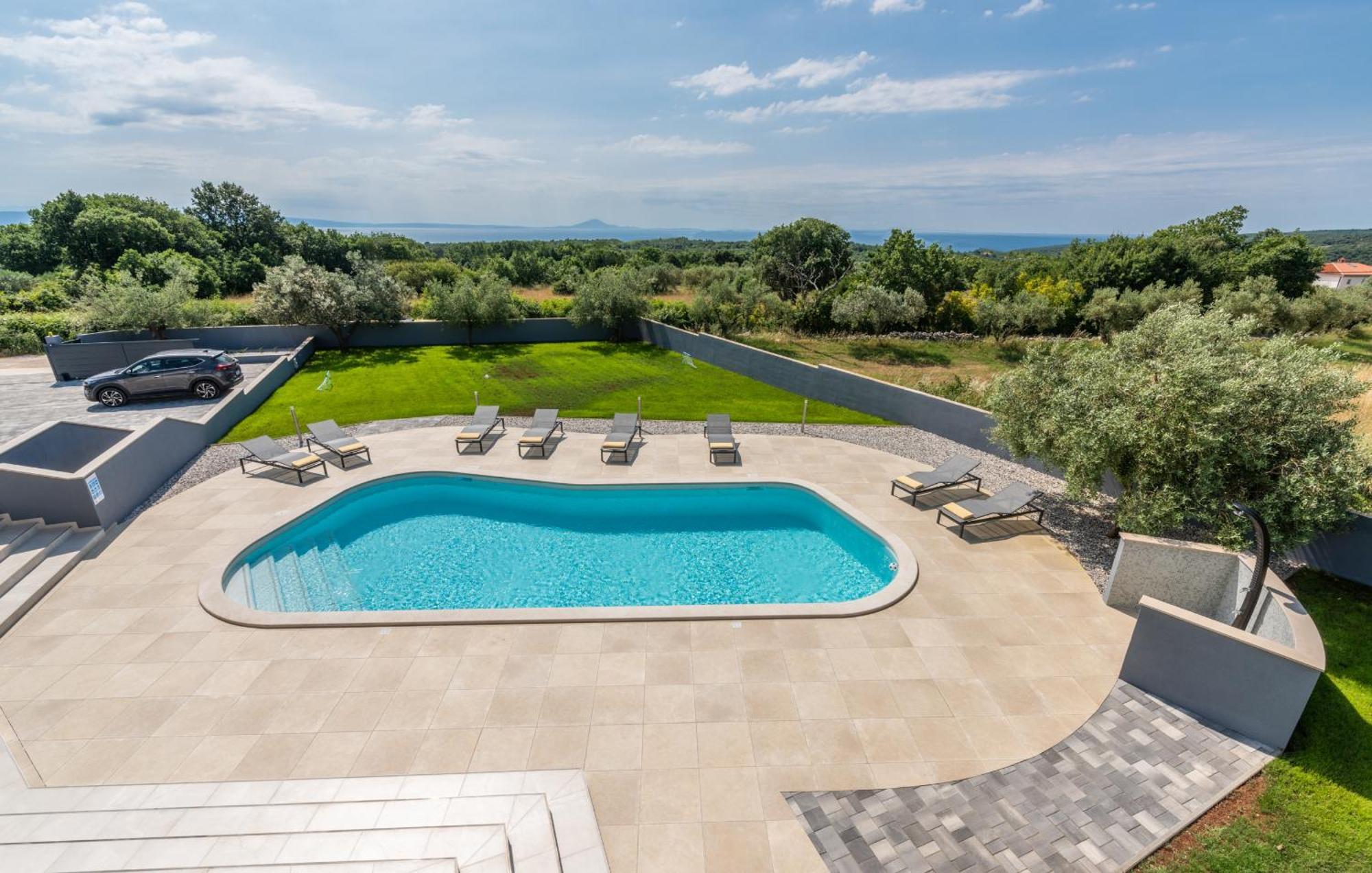 Villa Posidonia Near Pula With Sea View And Surrounded By Olive Trees กรินิตซา ภายนอก รูปภาพ